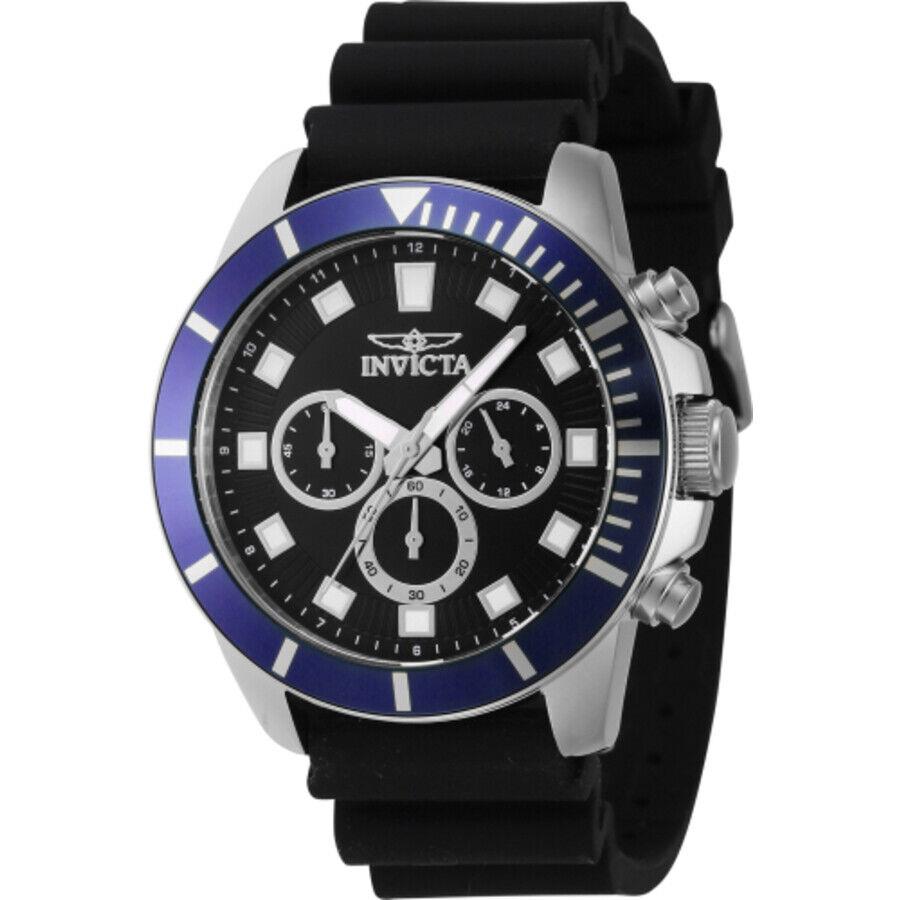 Invicta Pro Diver Chronograph Gmt Quartz Black Dial Men`s Watch 46079