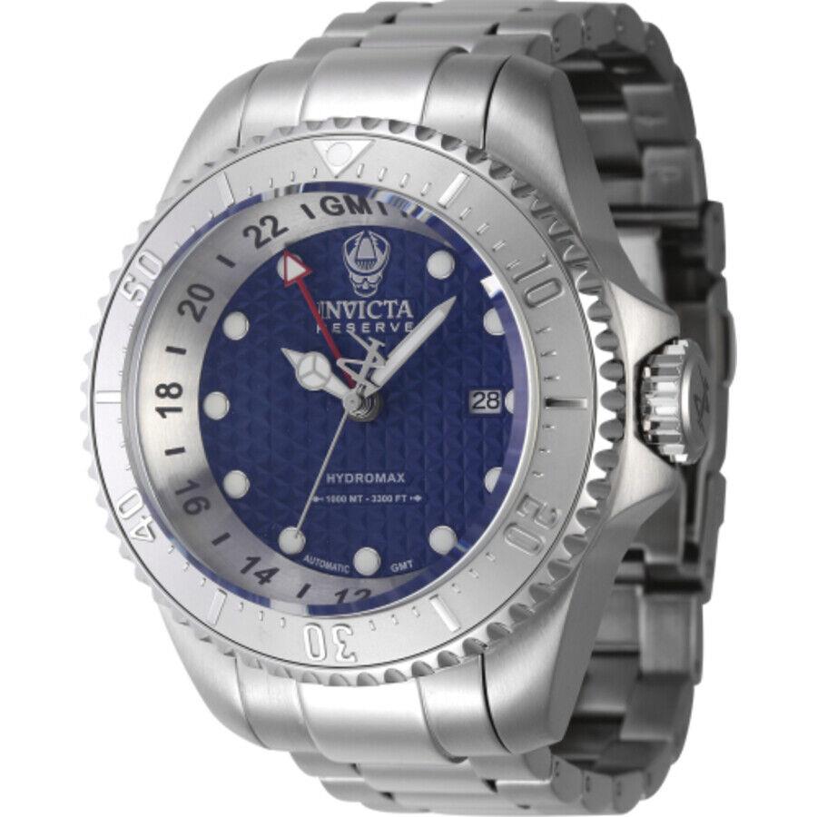 Invicta Reserve Hydromax Gmt Automatic Blue Dial Men`s Watch 45916