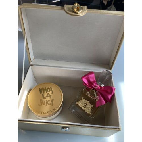 Viva La Juicy 2 Pcs Gift Set Juicy Couture 3.4oz Edp 6.7oz Body Creme Rare