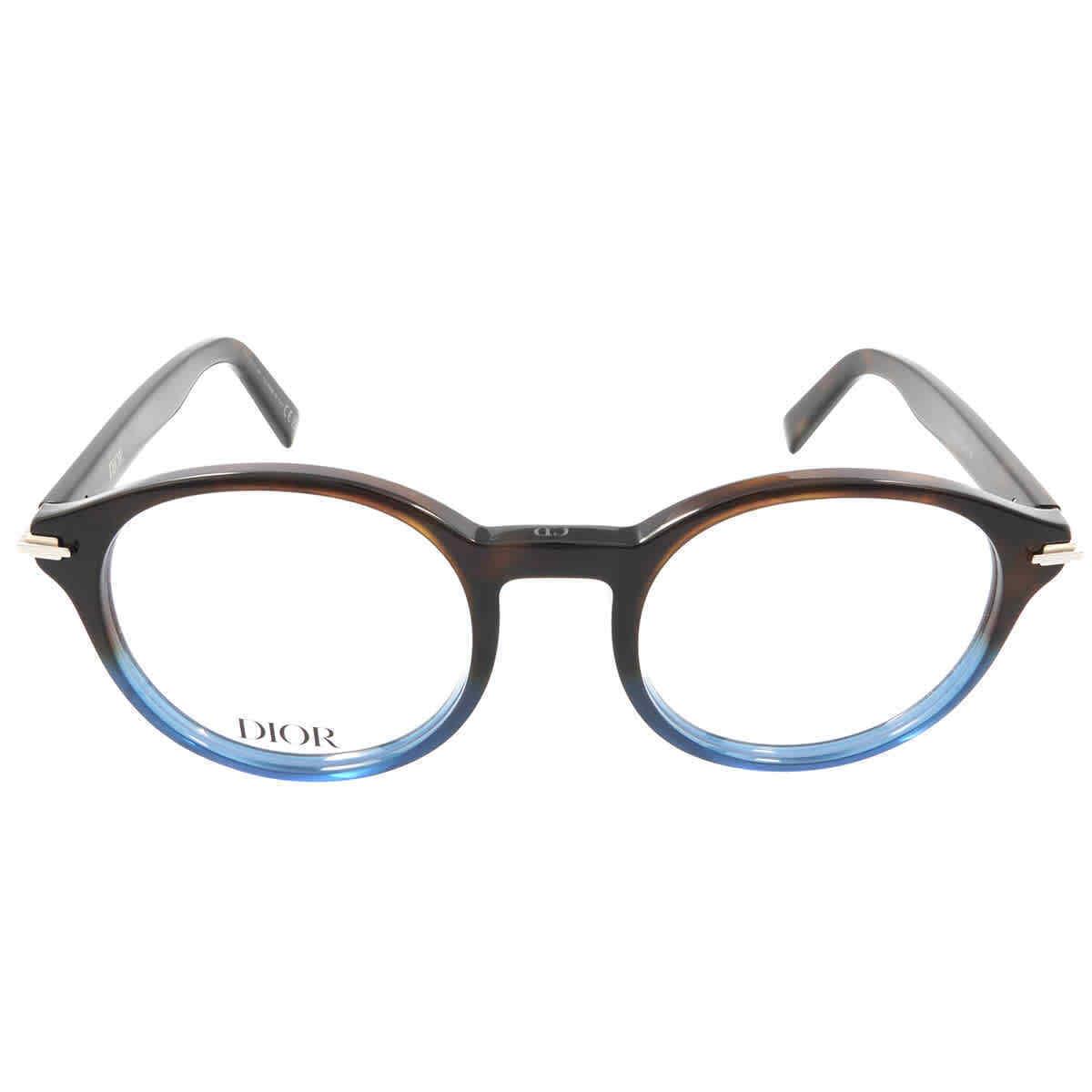 Dior Demo Phantos Men`s Eyeglasses Diorblacksuito RI 2800 49 Diorblacksuito RI