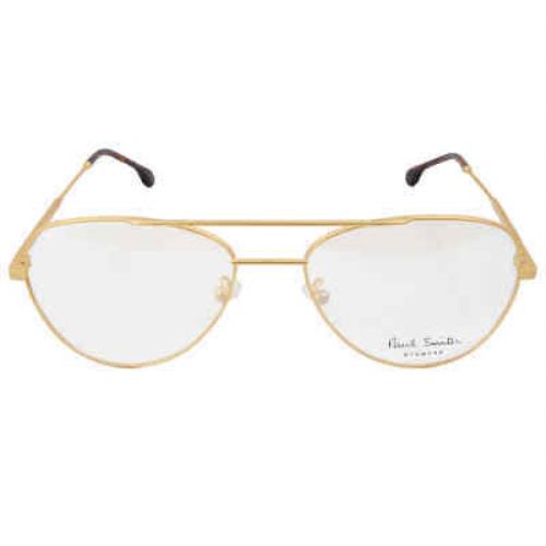 Paul Smith Angus Demo Pilot Unisex Eyeglasses PSOP006V1 004 55 PSOP006V1 004 55 - Frame: Gold