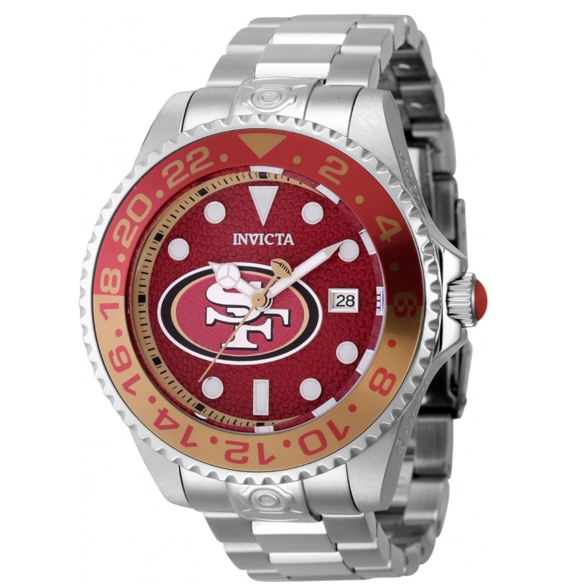 Invicta Nfl San Francisco 49ers Men`s 47mm Grand Diver Automatic Watch 45032