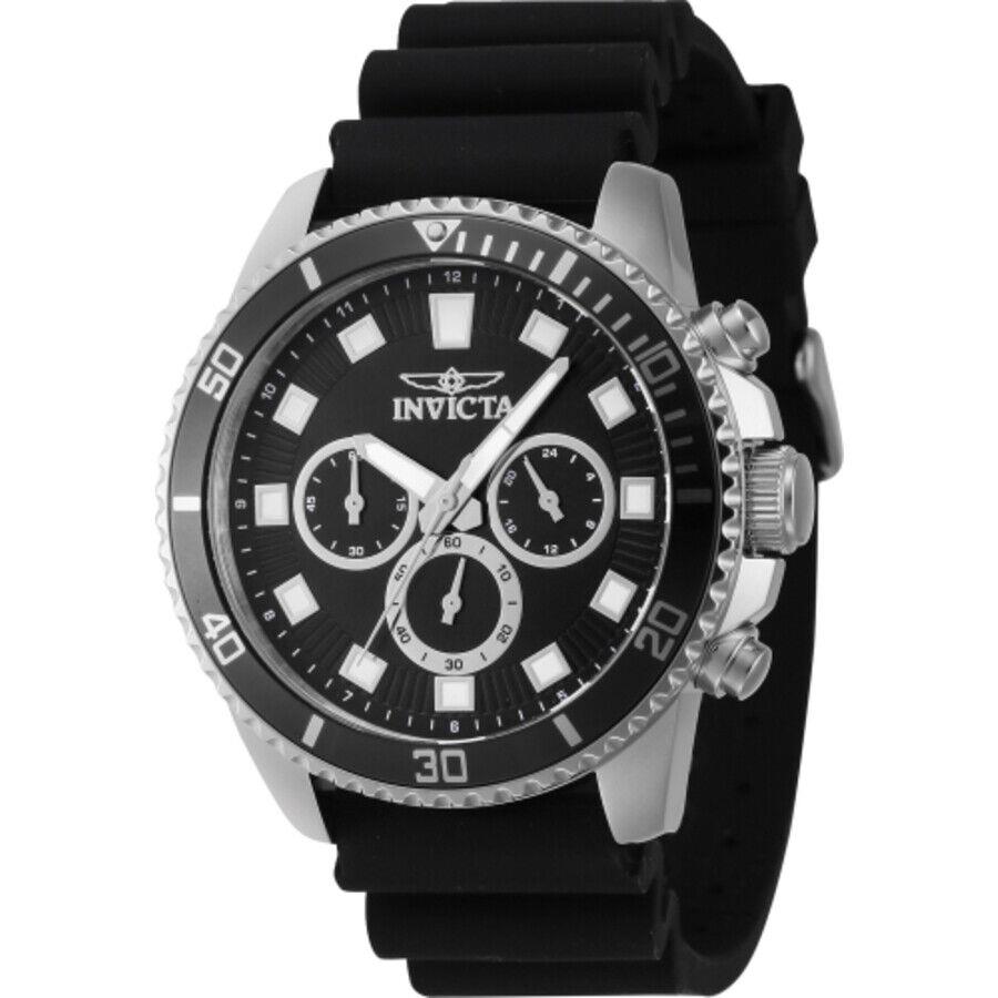 Invicta Pro Diver Chronograph Gmt Quartz Black Dial Men`s Watch 46085