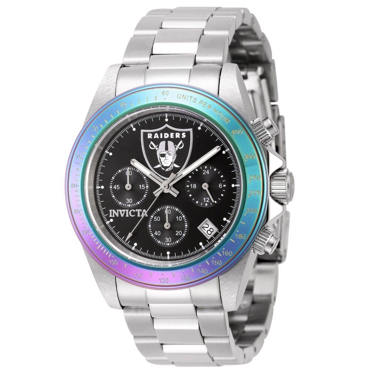 Invicta Nfl Las Vegas Raiders Men`s Watch - 40mm Steel ZG-44983