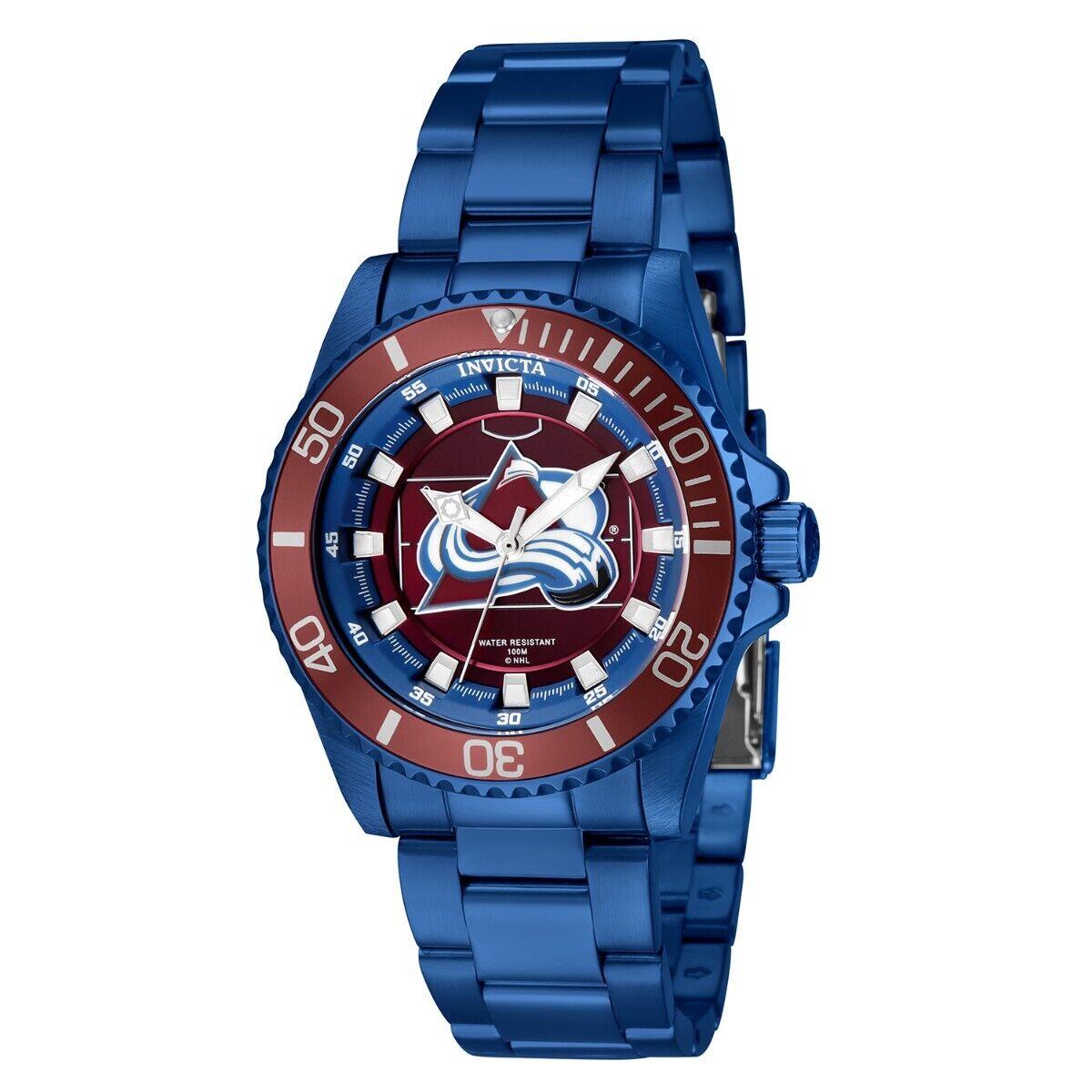 Invicta Nhl Colorado Avalanche Unisex Watch - 38mm Blue ZG-42216