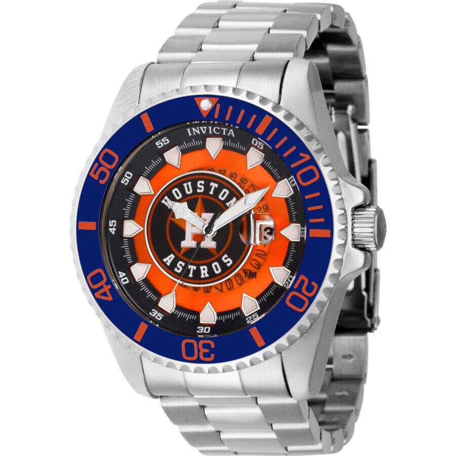 Invicta Mlb Houston Astros Quartz Men`s Watch 43464