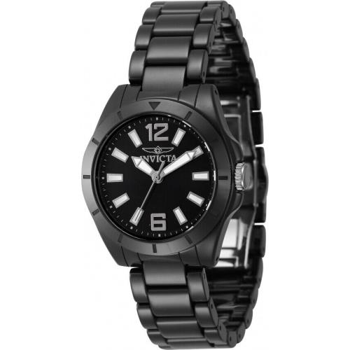 Invicta Ceramics Quartz Black Dial Ladies Watch 47336