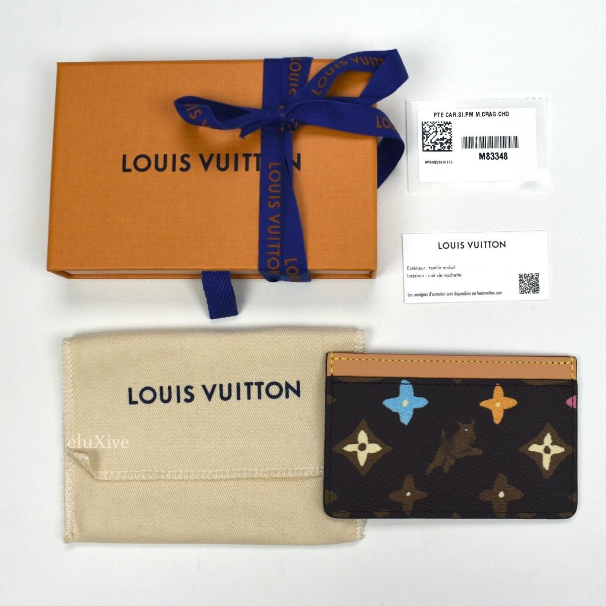 Louis Vuitton Tyler The Creator Craggy Monogram Dog Card Holder Brown
