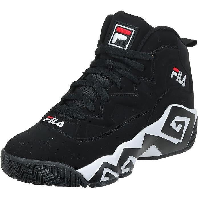 Fila Jamal Mashburn MB Basketball Sneakers 1VB90140-014 Black/white/red