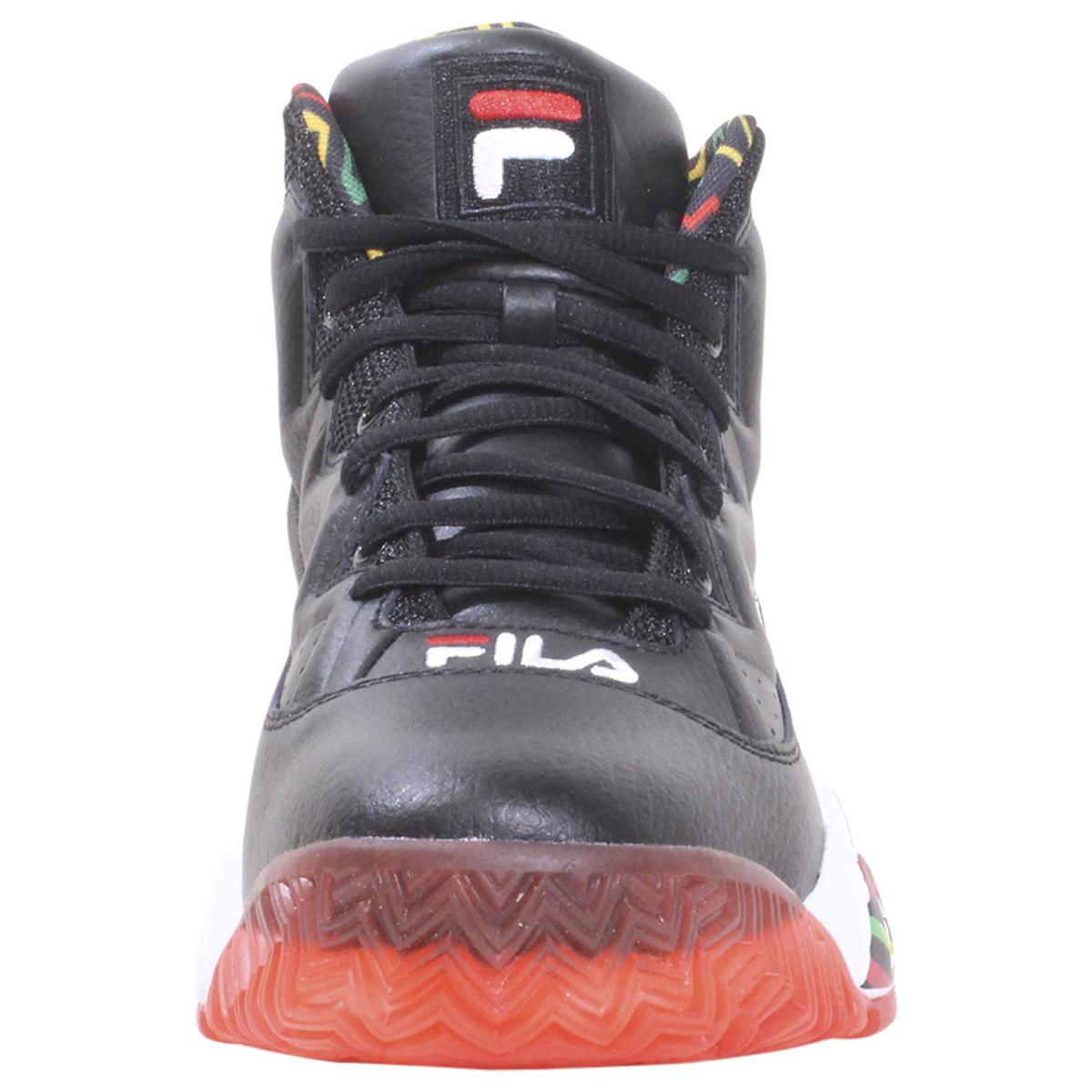 Fila Men`s MB Sneakers High Top Black/jelly Bean/lemon