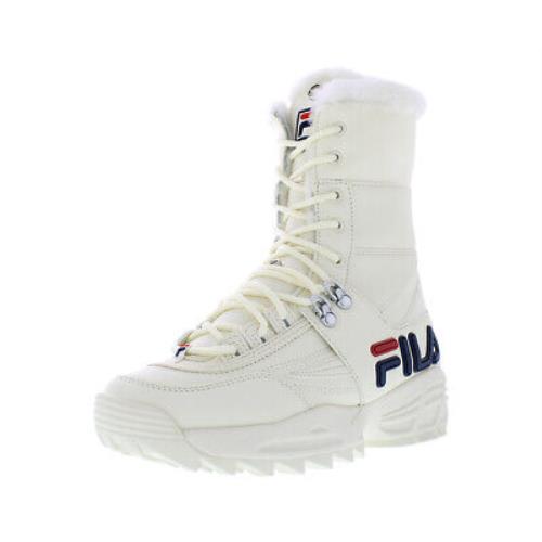 Fila Disruptor Boot Womens Shoes Size 6 Color: Gardenia/fila Navy/fila Red