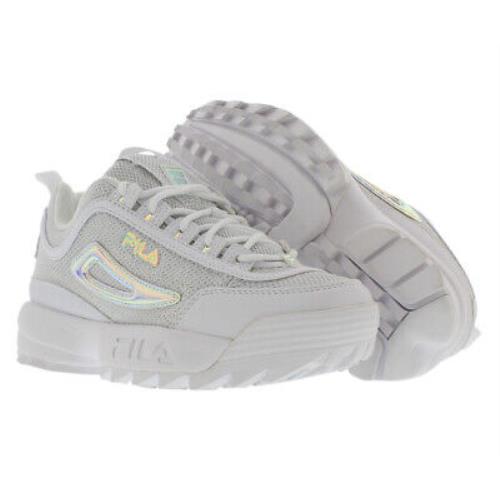 Fila Disruptor II Diamante Girls Shoes Size 7 Color: White/white