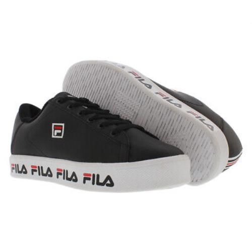 Fila Multilogo Premium PS Boys Shoes Size 7 Color: Black/white/red