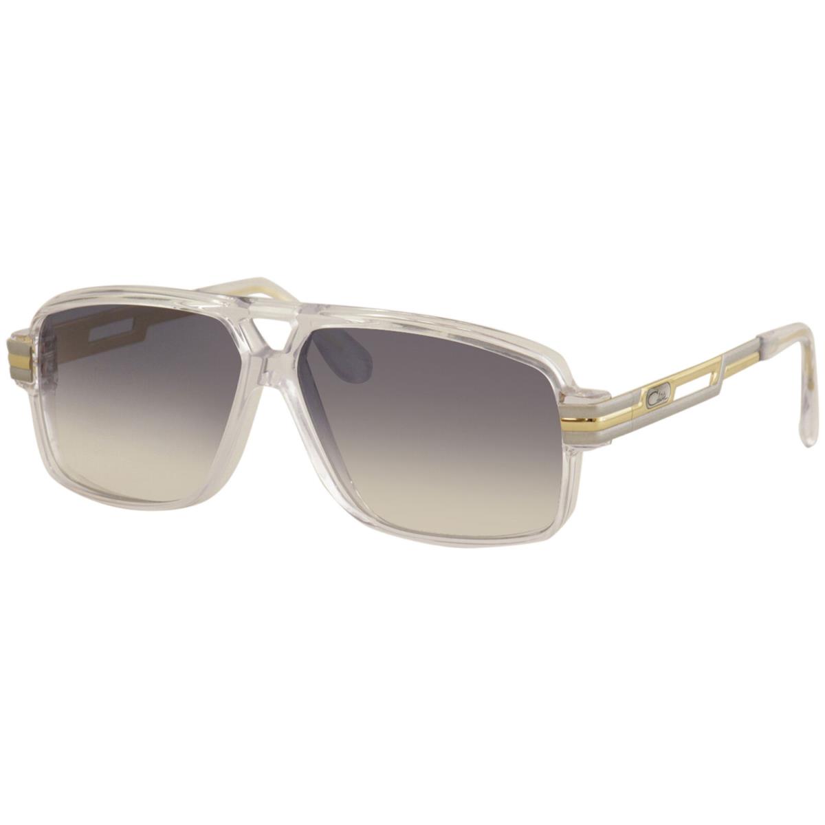 Cazal Men`s 6023 002 Crystal/gold/silver Retro Pilot Sunglasses 60-mm