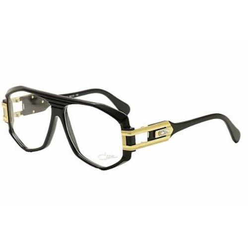 Cazal Legends Eyeglasses 163 001 Shiny Black/gold Square Full Rim Optical Frame