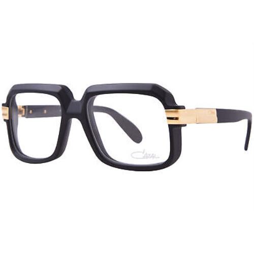 Cazal Legends Eyeglasses 607 011 Matte Black/gold Full Rim Optical Frame 56-mm