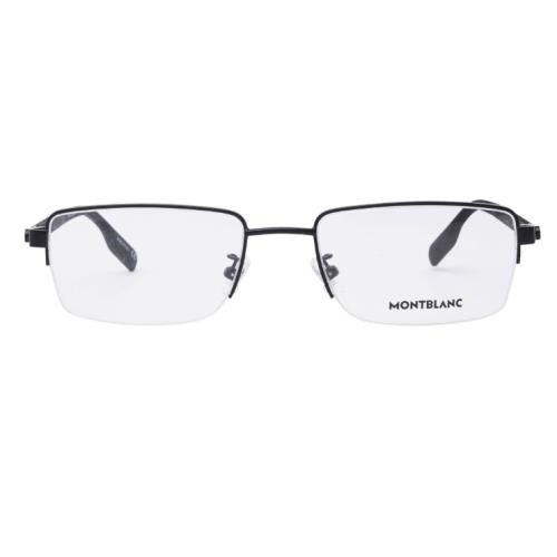 Montblanc Square/rectangle Black Black MB0188O 001 55 Transparent Eyewear