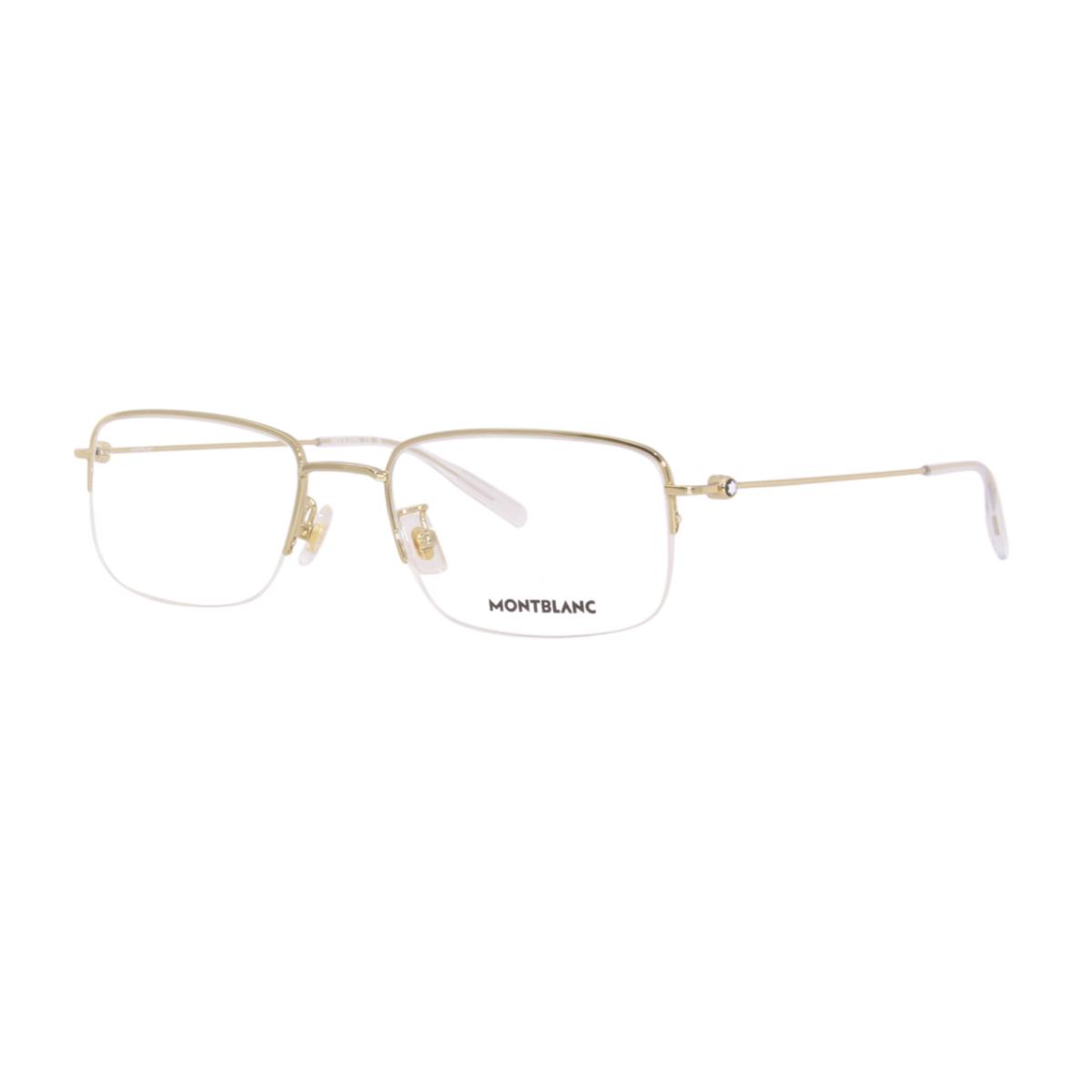 Montblanc Square/rectangle Gold MB0084OK 005 55 Transparent Designer Eyewear