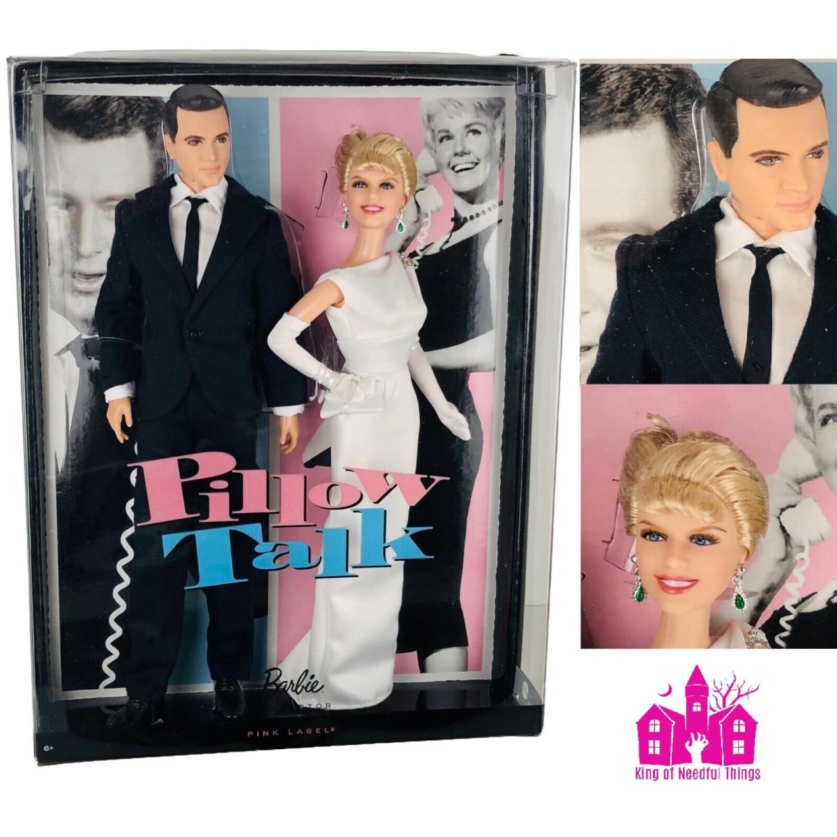 Barbie Pillow Talk Doris Day Rock Hudson Ken Doll Set 2011 Mattel V7160 Nrfb