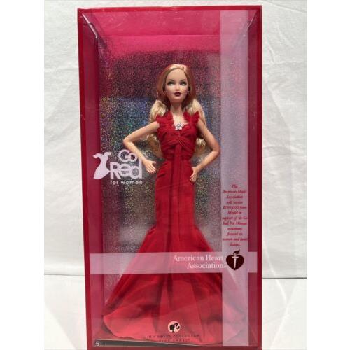 Barbie GO Red For Women American Heart Association 2007 k7957 Pink Label