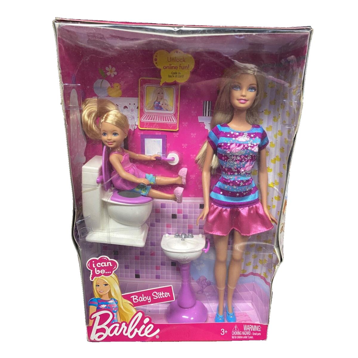 Barbie I Can Be Baby Sitter Potty Training 2010 R4303 Mattel