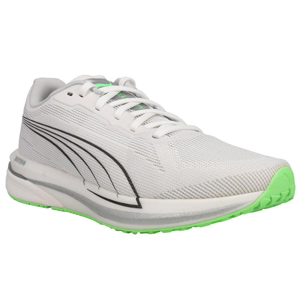 Puma Velocity Nitro Cooladapt Running Lace Up Mens White Sneakers Athletic Shoe - White