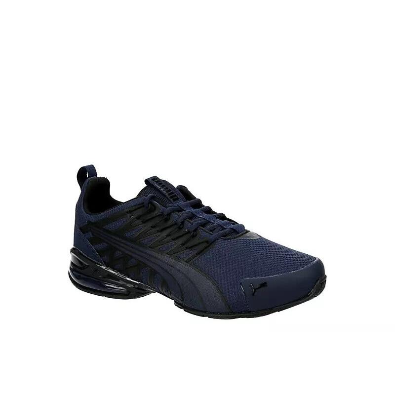 Puma Mens Voltaic Evo Comfort Daily Walk and Training Sneaker Navy/Black Logo