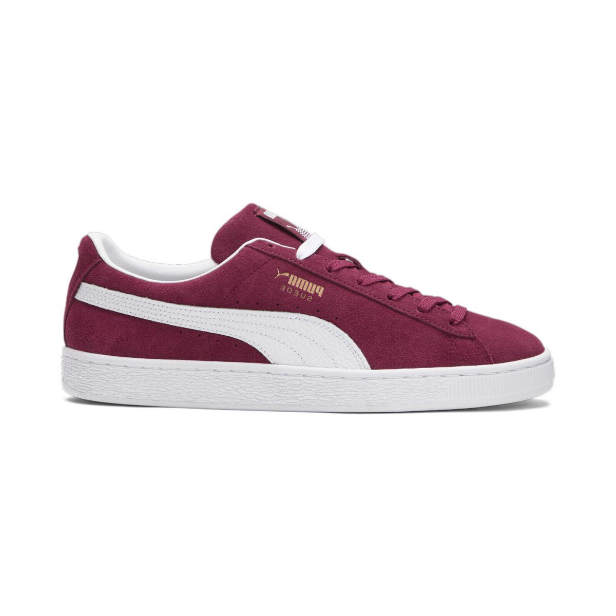 Puma Suede Tmc Status Symbol Mens Burgundy Lifestyle Sneakers Shoes - Burgundy