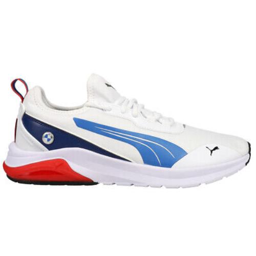 Puma Bmw Mms Electron E Pro Lace Up Mens White Sneakers Casual Shoes 307011-02 - White