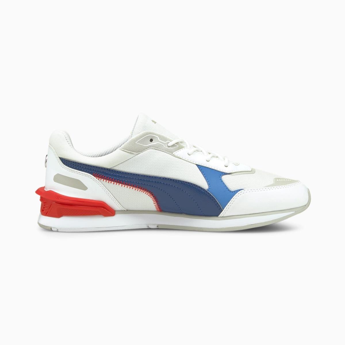 Puma Men`s Bmw Motorsport Low Racer Puma White/Estate Blue/Fiery Red