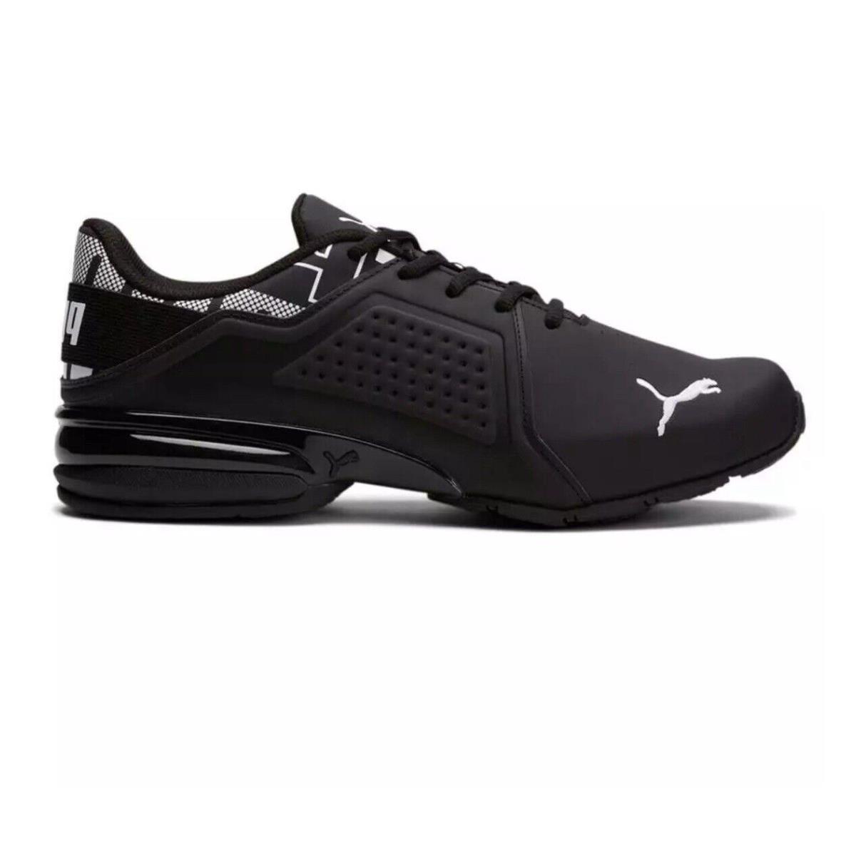 Puma Viz Runner Repeat Black White Size 12 - Black