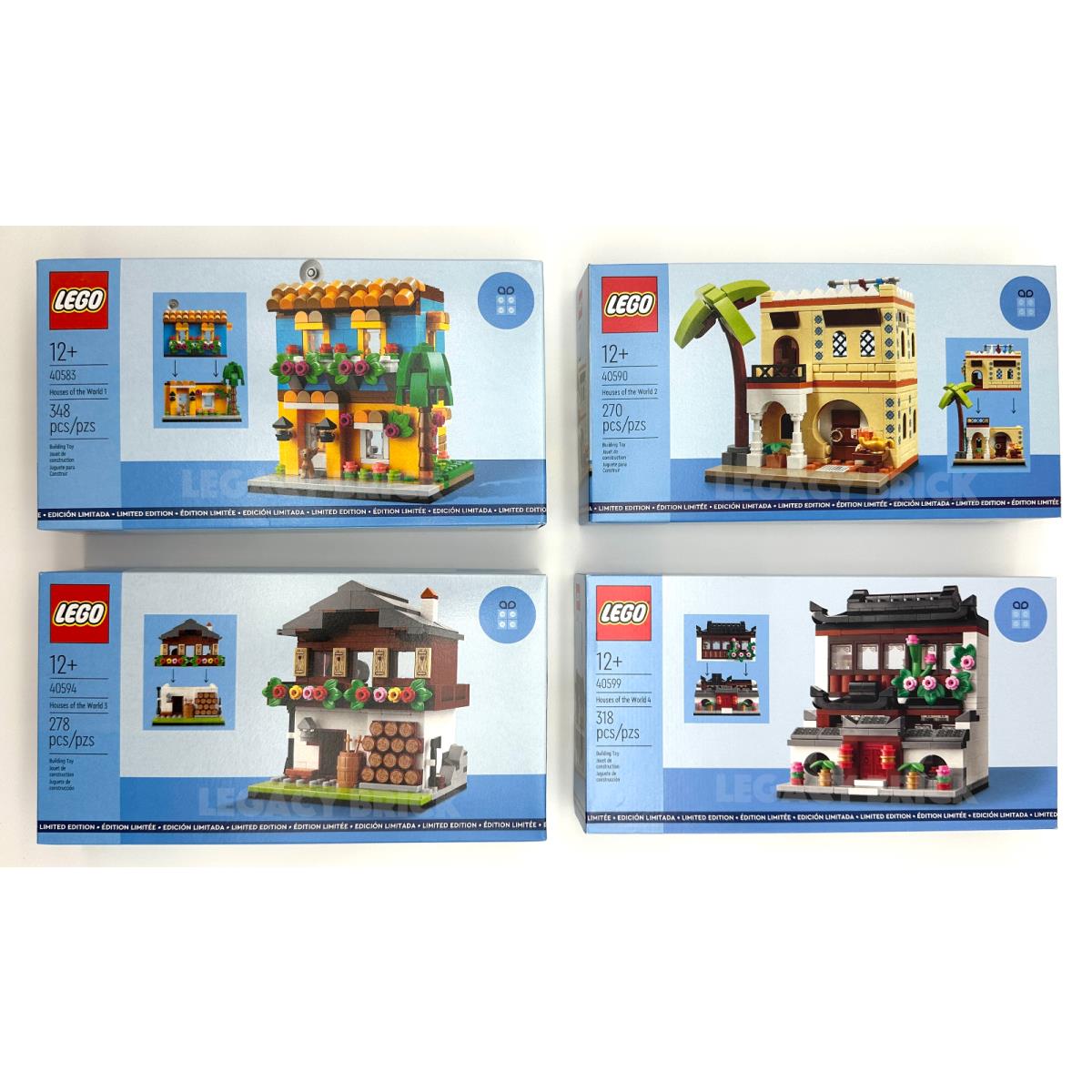 Lego Gwp Houses of The World Complete Set 1-4