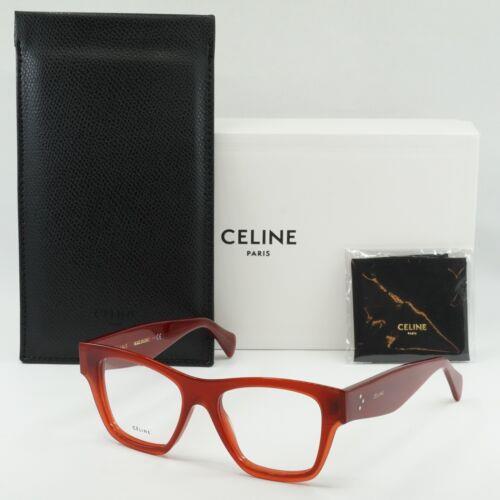 Celine CL50014I 066 Red 50mm Eyeglasses