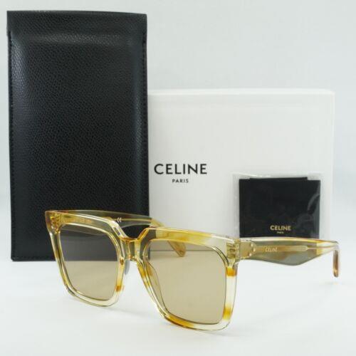 Celine CL4055FN 55E Striped Honey Havana/brown 55mm 55-16-145 Sunglasses