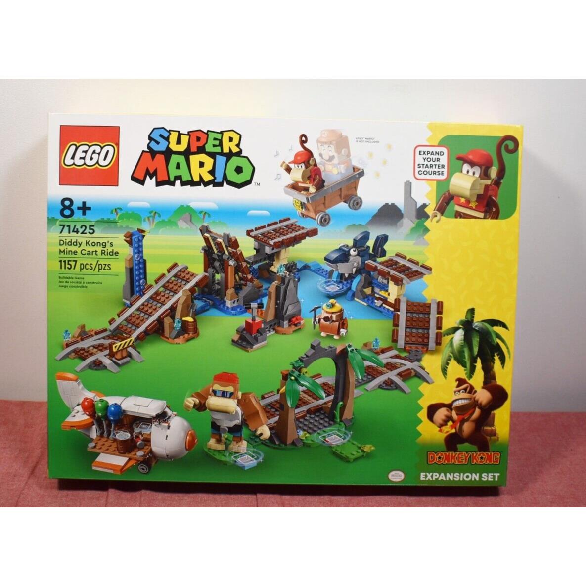 Lego Super Mario Diddy Kong`s Mine Cart Ride Expansion Set 71425