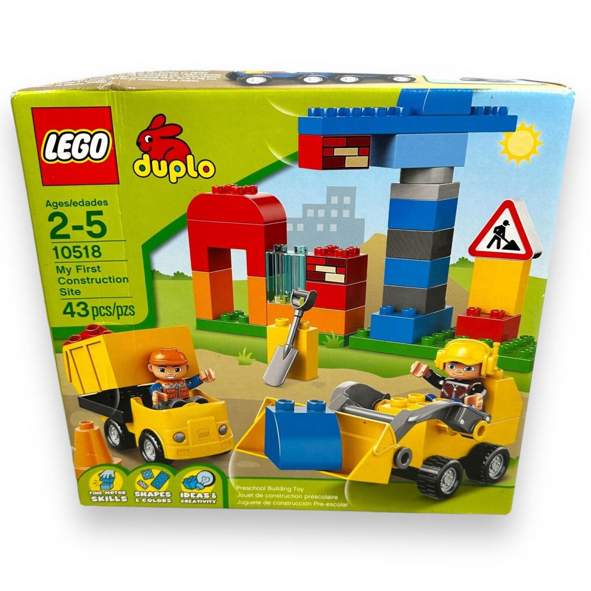 Lego 6024768 Duplo My First Construction Site with Truck Crane Front Loader