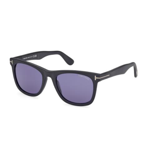 Tom Ford Kevyn FT1099 02V Matte Black/blue Square Men`s Sunglasses