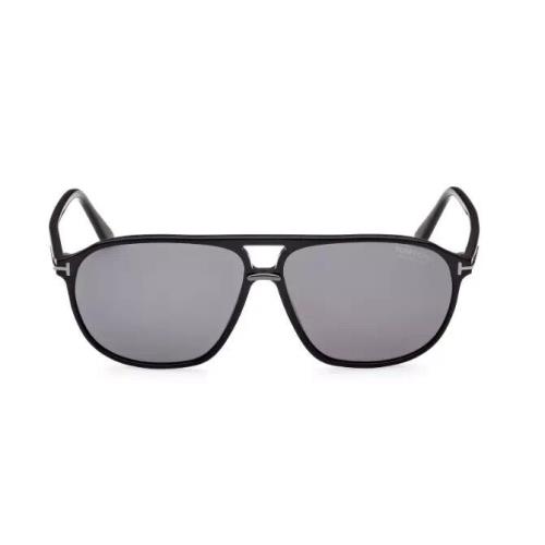 Tom Ford Sunglasses FT1026-N Bruce 01D Shiny Black/smoke Polarized Men`s Womens