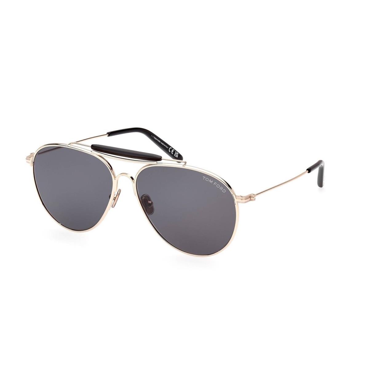 Tom Ford Men`s Raphael 59mm Shiny Rose Gold Sunglasses FT0995-28A-59