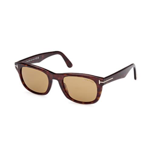 Tom Ford Kendel FT1076 52E Dark Havana/ Brown Square Men`s Sunglasses