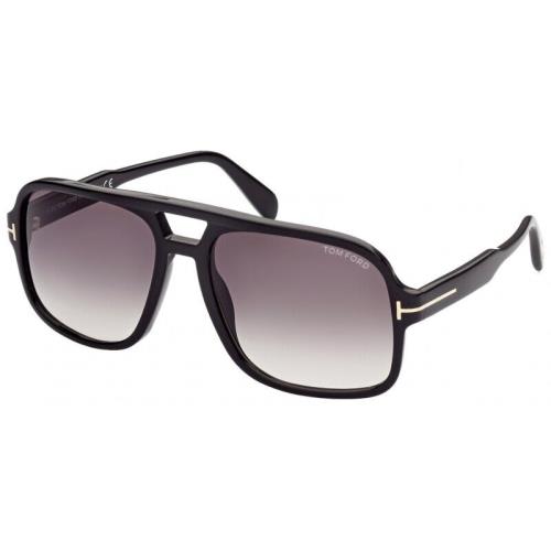 Tom Ford Falconer 02 FT0884 01B Black/grey Shaded 60/18/140 Sunglasses