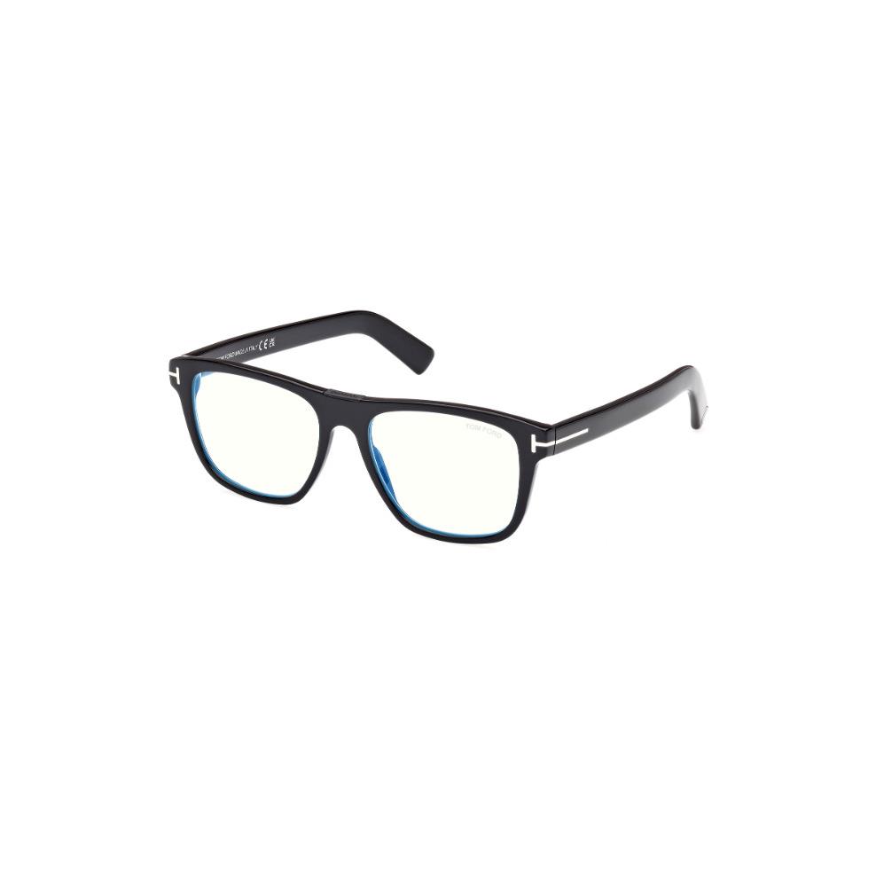 Tom Ford FT5902 001 Shiny Black Square Men`s Eyeglasses