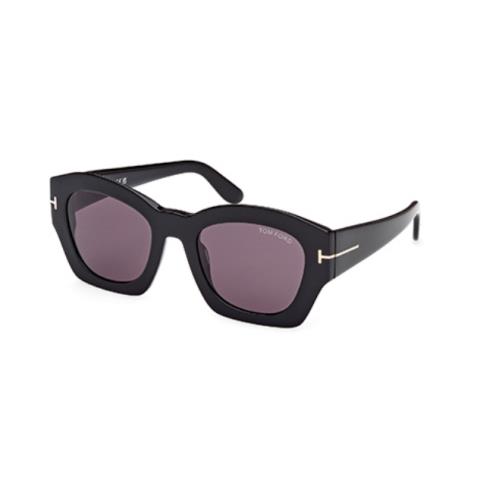 Tom Ford Guilliana FT1083 01A Shiny Black/smoke Women`s Sunglasses