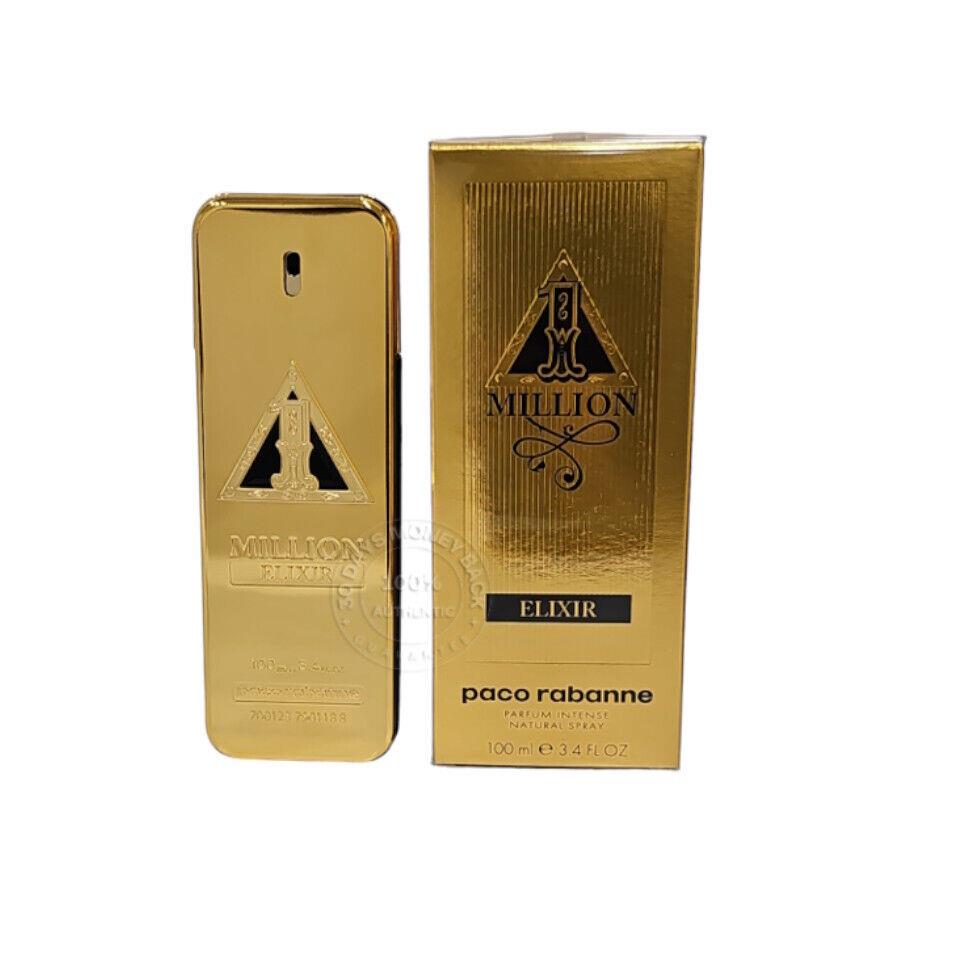 Paco Rabanne 1 Million Elixir Parfum Intense 3.4 oz / 100 ml Men`s Spray