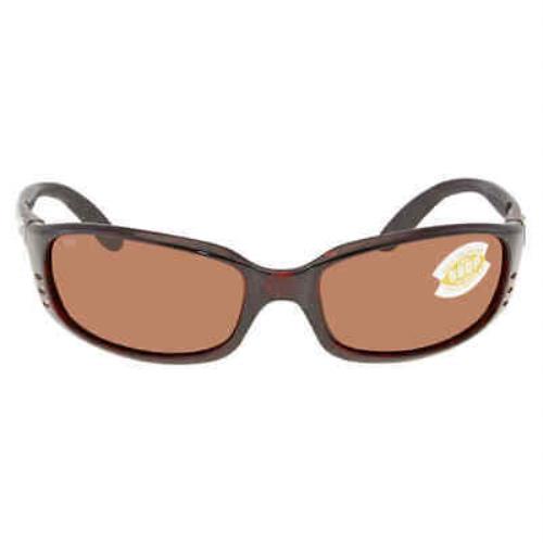 Costa Del Mar Brine Copper Polarized Polycarbonate Men`s Sunglasses BR 10 Ocp 59 - Frame: , Lens: Gray