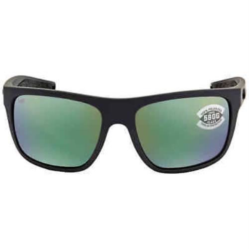 Costa Del Mar Broadbill Green Mirror Polarized Glass Men`s Sunglasses Brb 98