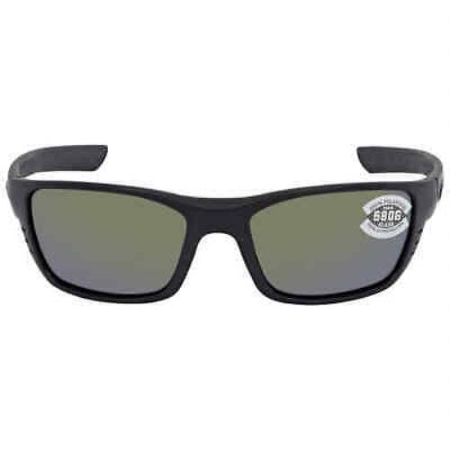 Costa Del Mar Whitetip Green Mirror Polarized Glass Unisex Sunglasses Wtp 01 - Frame: Black, Lens: Green