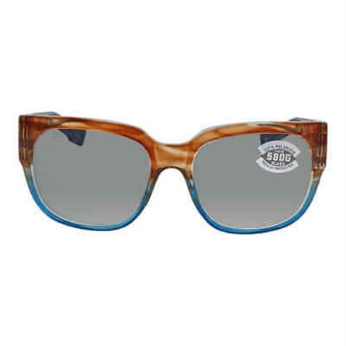 Costa Del Mar Waterwoman Grey Polarized Glass Cat Eye Ladies Sunglasses 251