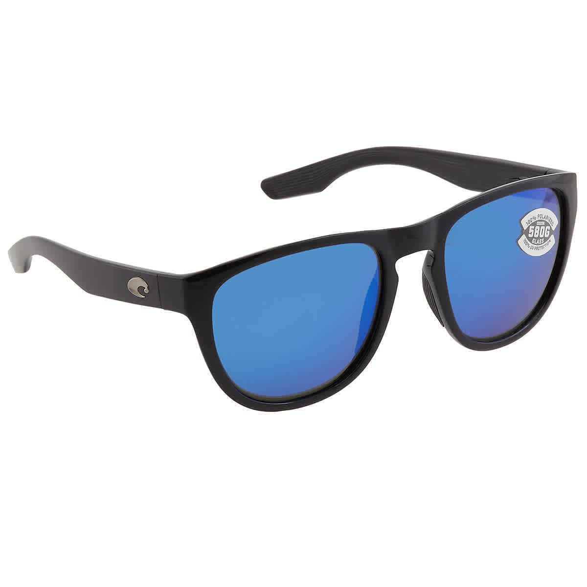 Costa Del Mar Irie Blue Mirror Polarized Glass 580G Aviator Unisex Sunglasses