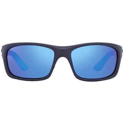 Costa Del Mar Jose Pro Blue Mirror Polarized Glass Men`s Sunglasses 6S9106 - Frame: Blue, Lens: Blue
